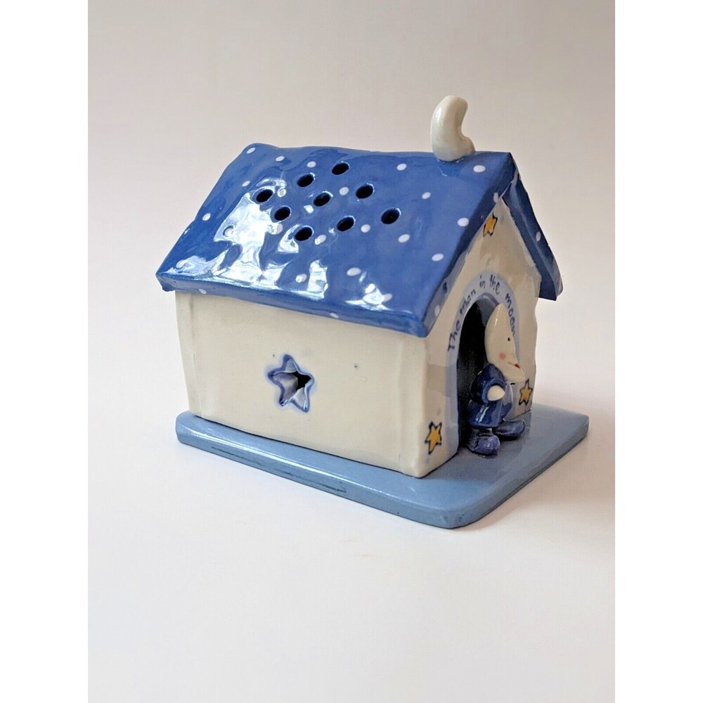 Robin Russell Ceramics Handmade Night Light The Man in the Moon Nursery Kids VTG - Picture 4 of 9